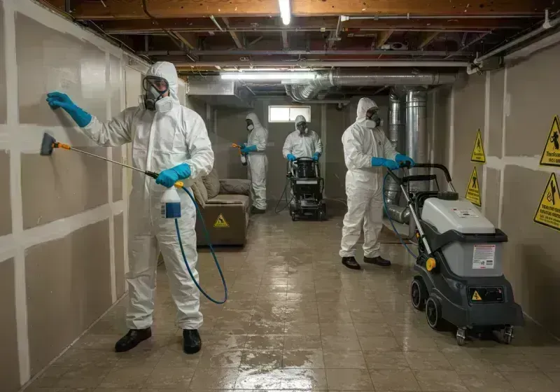 Basement Moisture Removal and Structural Drying process in Trenton, NE